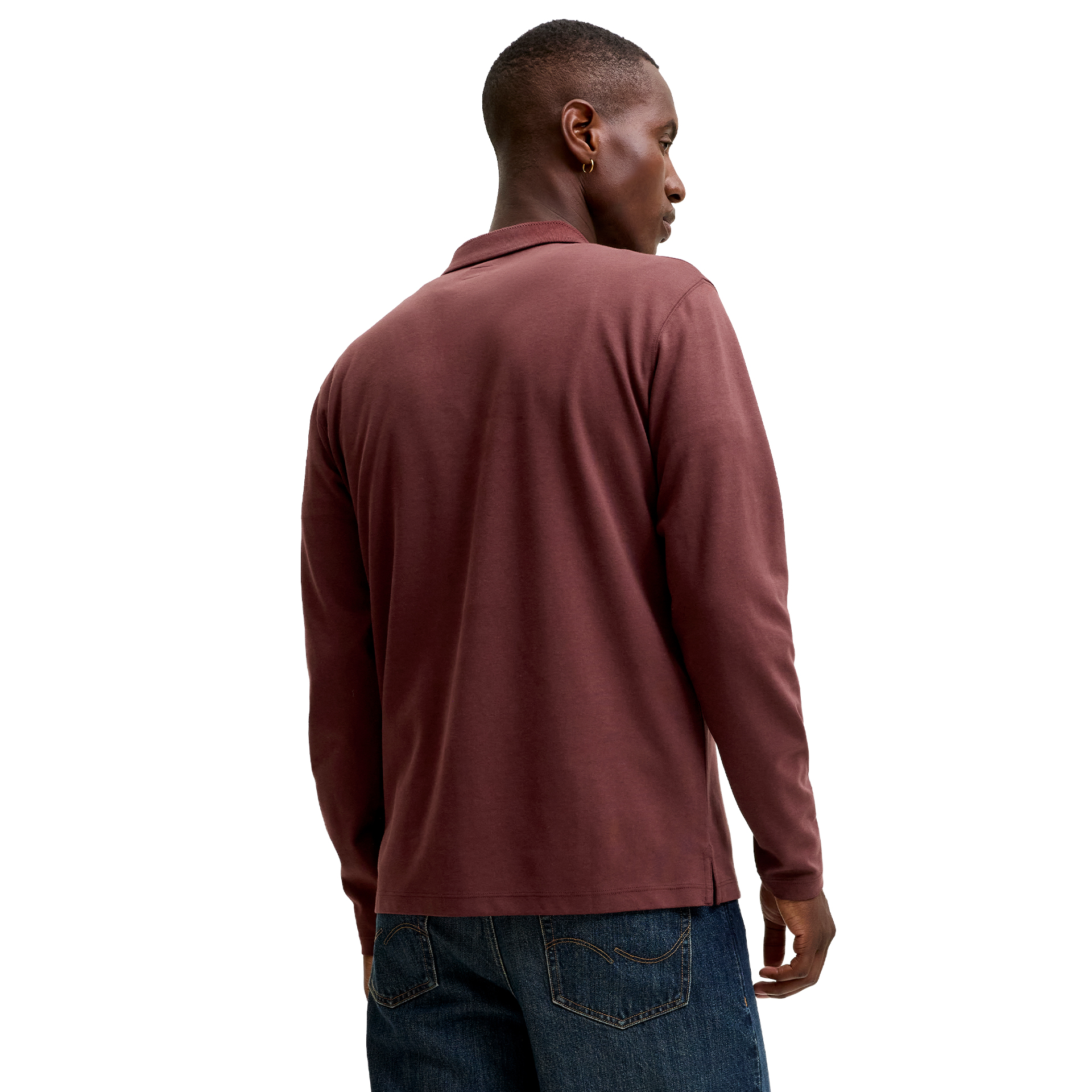 Jack & Jones Polo Ethan Zip Bitter Chocolate