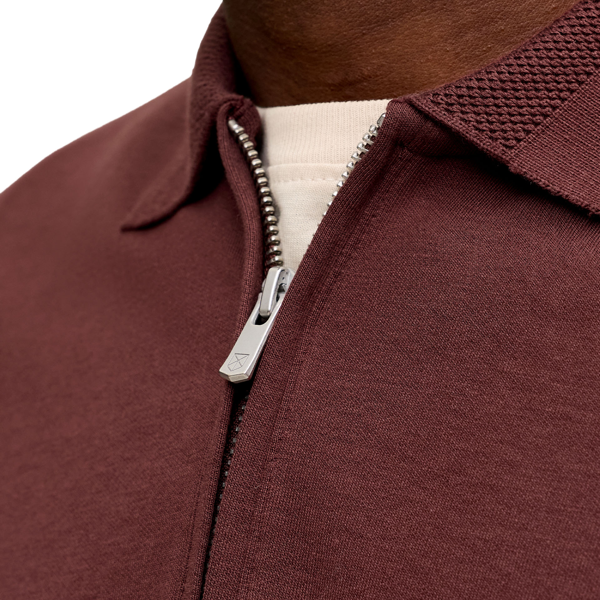 Jack & Jones Polo Ethan Zip Bitter Chocolate