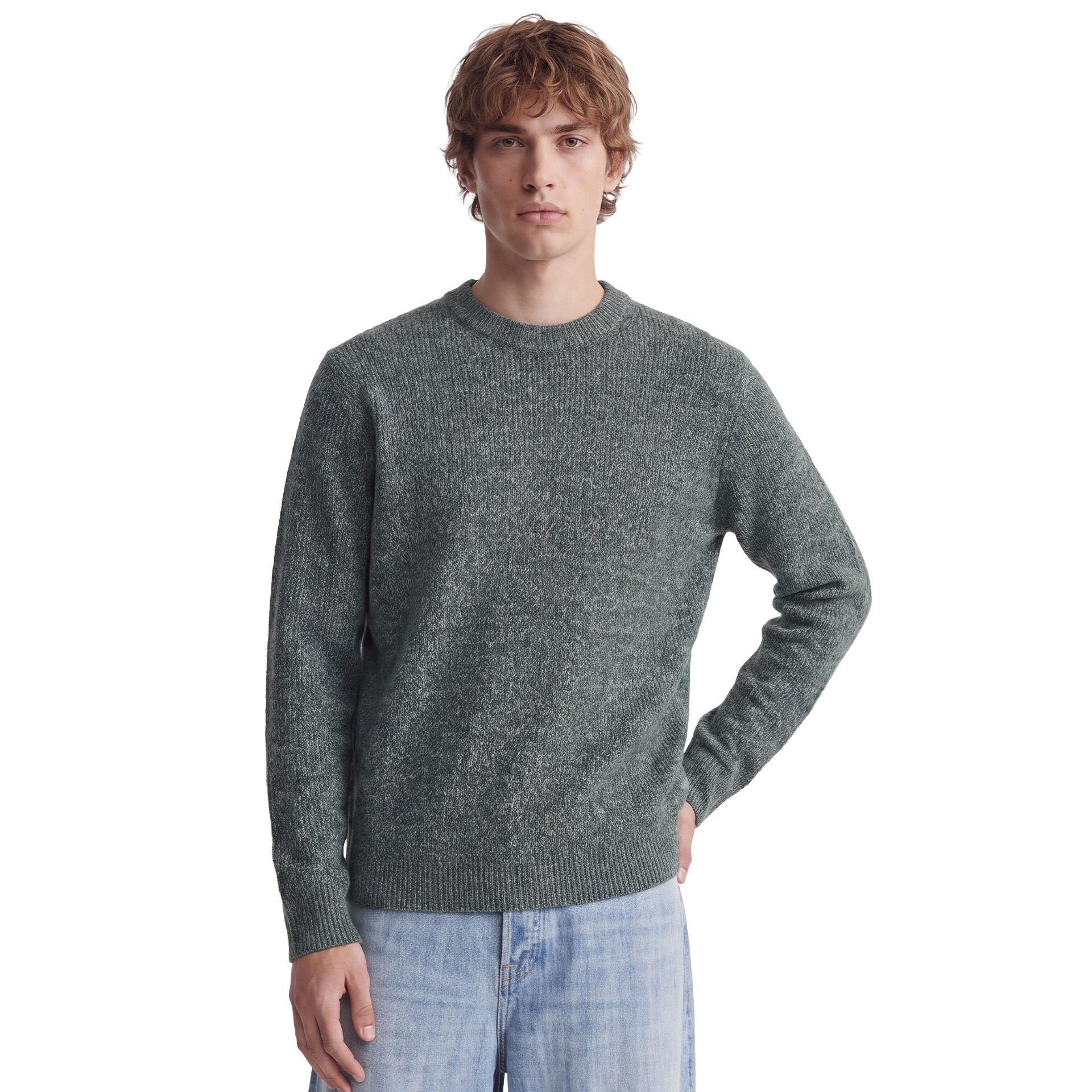 Jack & Jones Camisola Frederiksberg Ollie Knit Crew Neck Laurel Wreath Melange