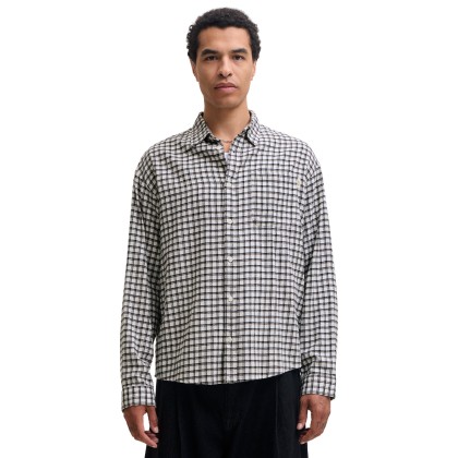 Jack & Jones Camisa Frederiksberg Flannel Antique White Checks