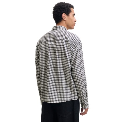 Jack & Jones Camisa Frederiksberg Flannel Antique White Checks