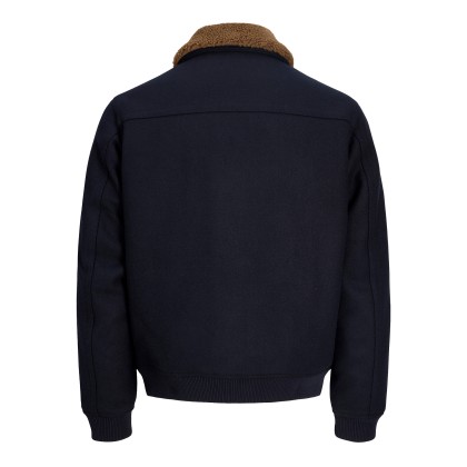 Jack & Jones Casaco Melvin Wool Blend Dark Navy