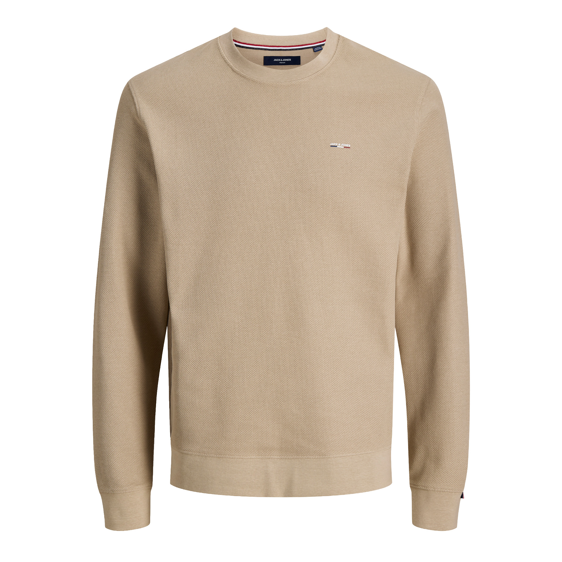 Jack & Jones Sweat Alves Structure Crewneck Plaza Taupe