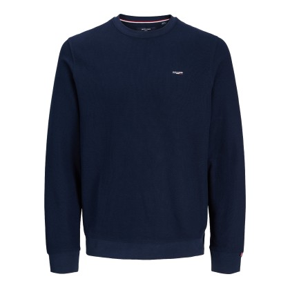 Jack & Jones Sweat Alves Structure Crewneck Navy Blazer Jack & Jones Sweat Alves Structure Crewneck Navy Blazer