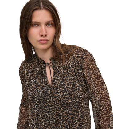 Only Blusa Ditsy Silver Mink Animal Only Blusa Ditsy Silver Mink Animal