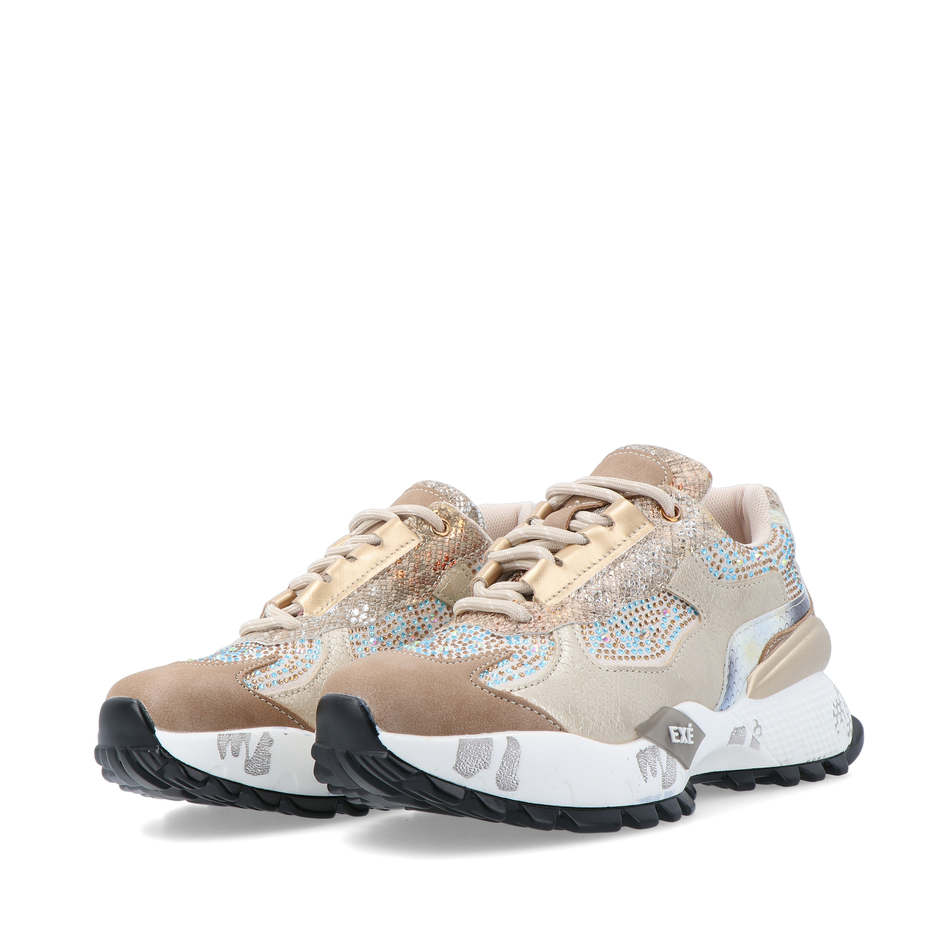 Exé D190608-22 Strass Beige/gold