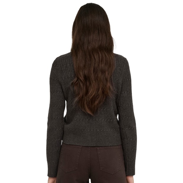 Only Casaco Katia Vneck Cardi Knt Chocolate Torte Melange