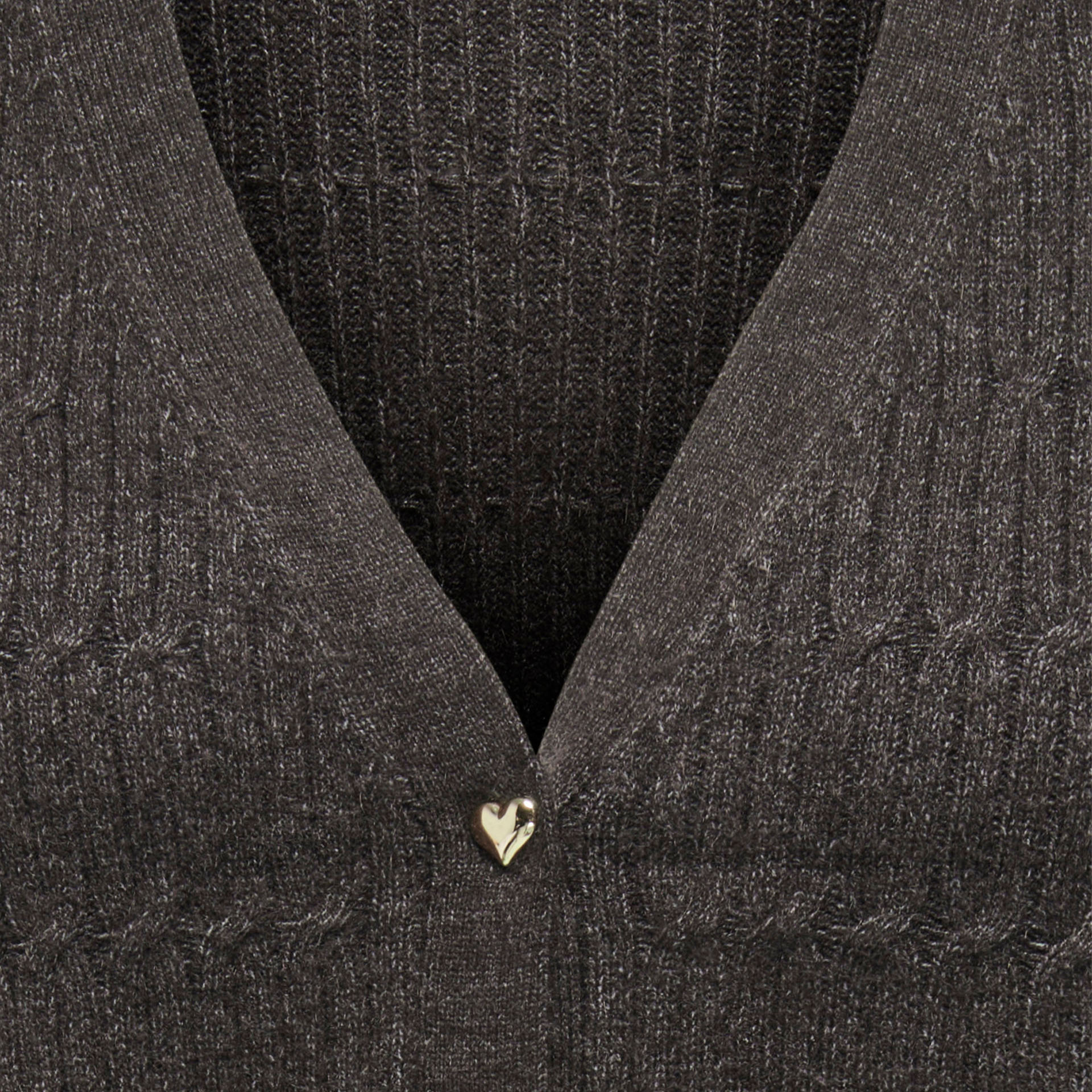 Only Casaco Katia Vneck Cardi Knt Chocolate Torte Melange