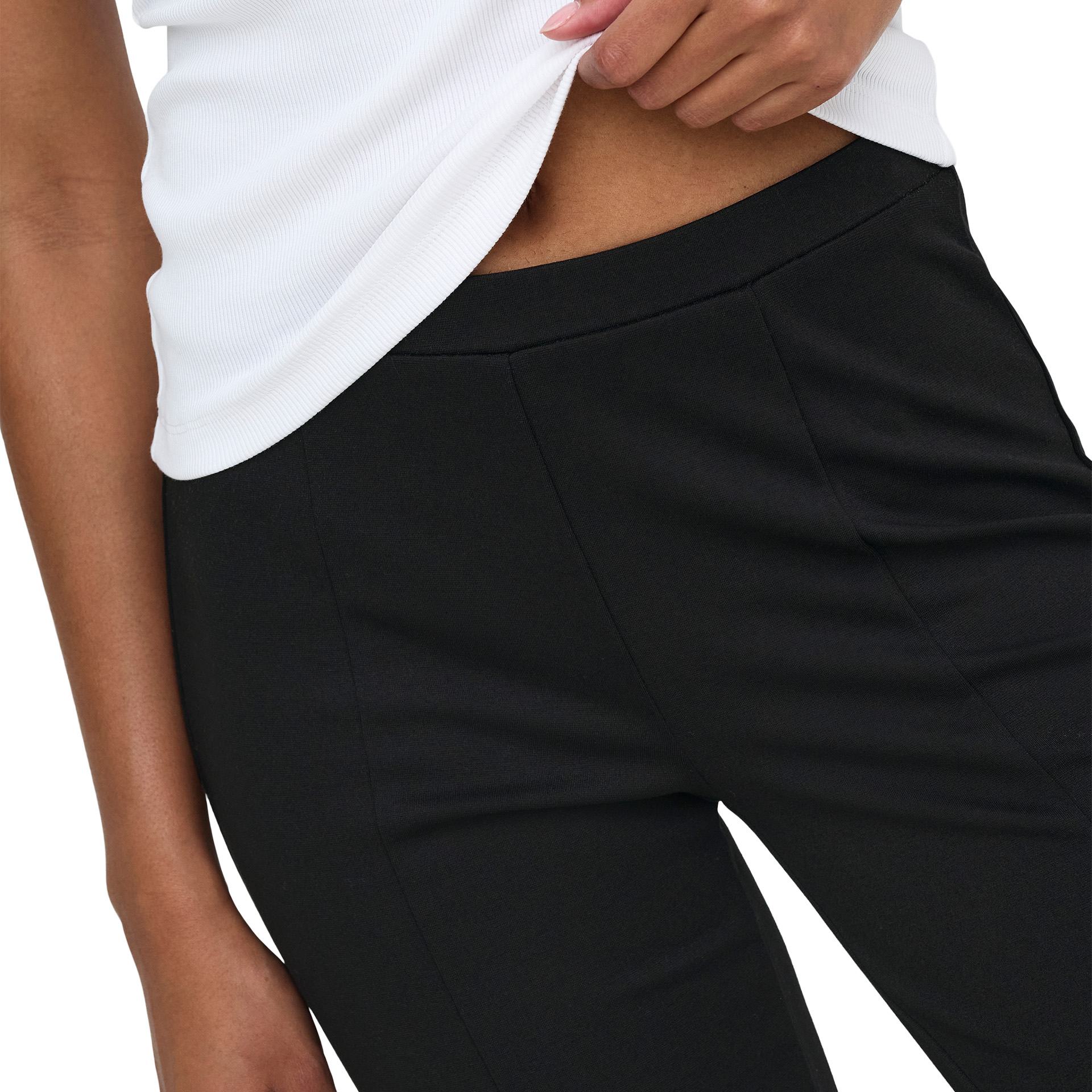 Only Calça Paige Cut Flared Black