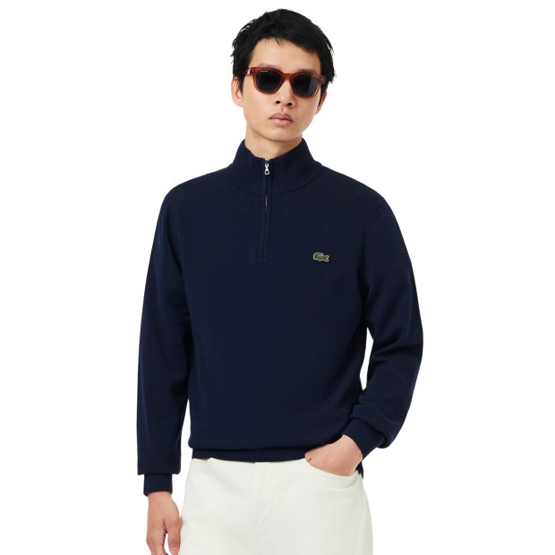Lacoste Sweat Regular Fit Half-zip Navy Blue