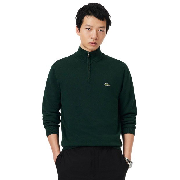 Lacoste Sweat Regular Fit Half-zip Sinople