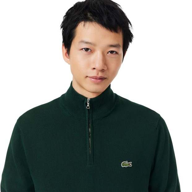 Lacoste Sweat Regular Fit Half-zip Sinople