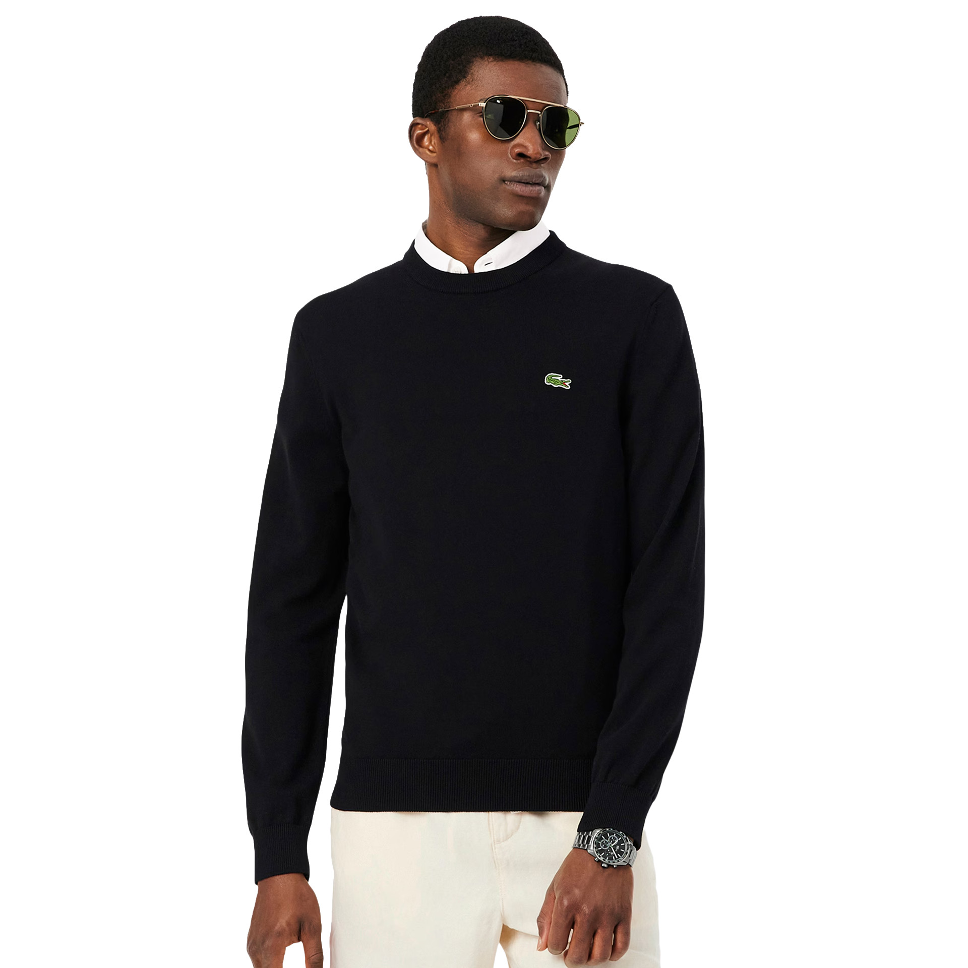 Lacoste Sweat Jersey Crewnecks Black