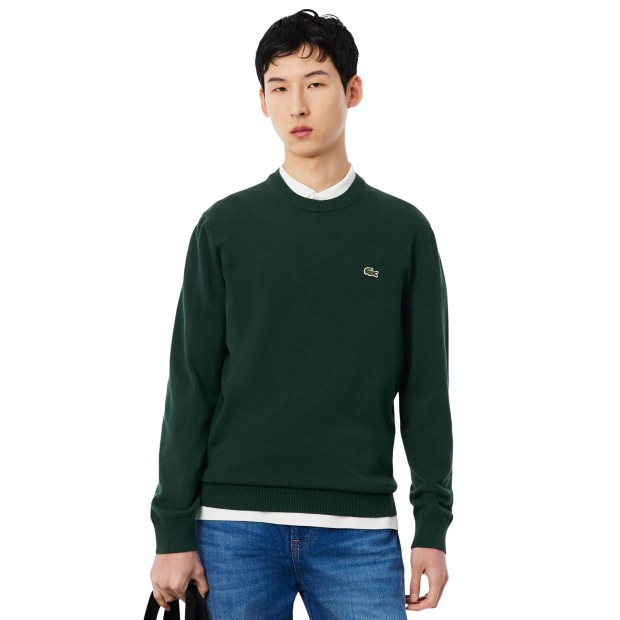 Lacoste Sweat Crewnecks Jersey Sinople