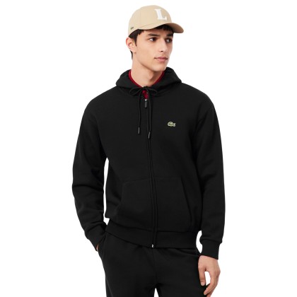 Lacoste Sweat Fleece Zipped Black