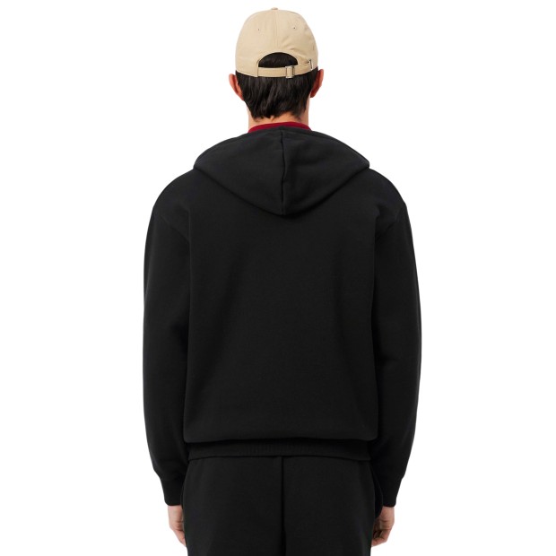Lacoste Sweat Fleece Zipped Black
