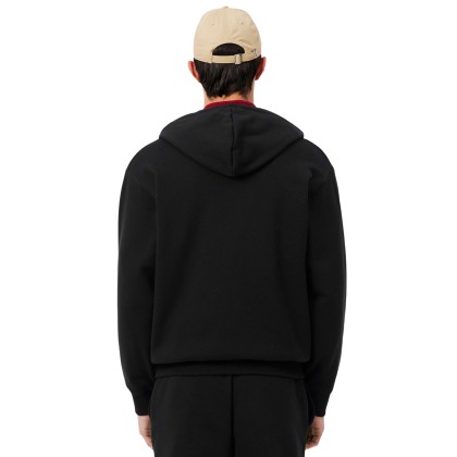 Lacoste Sweat Fleece Zipped Black