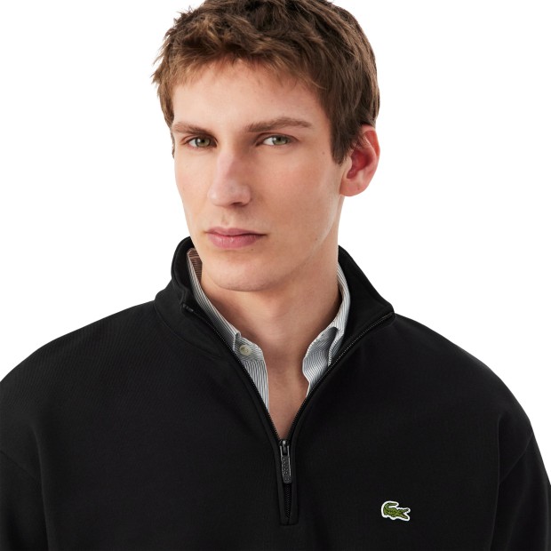Lacoste Sweat Half-zip Fleece Black
