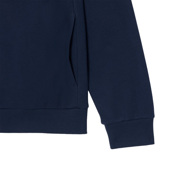 Lacoste Casaco Zipped Fleece Navy Blue