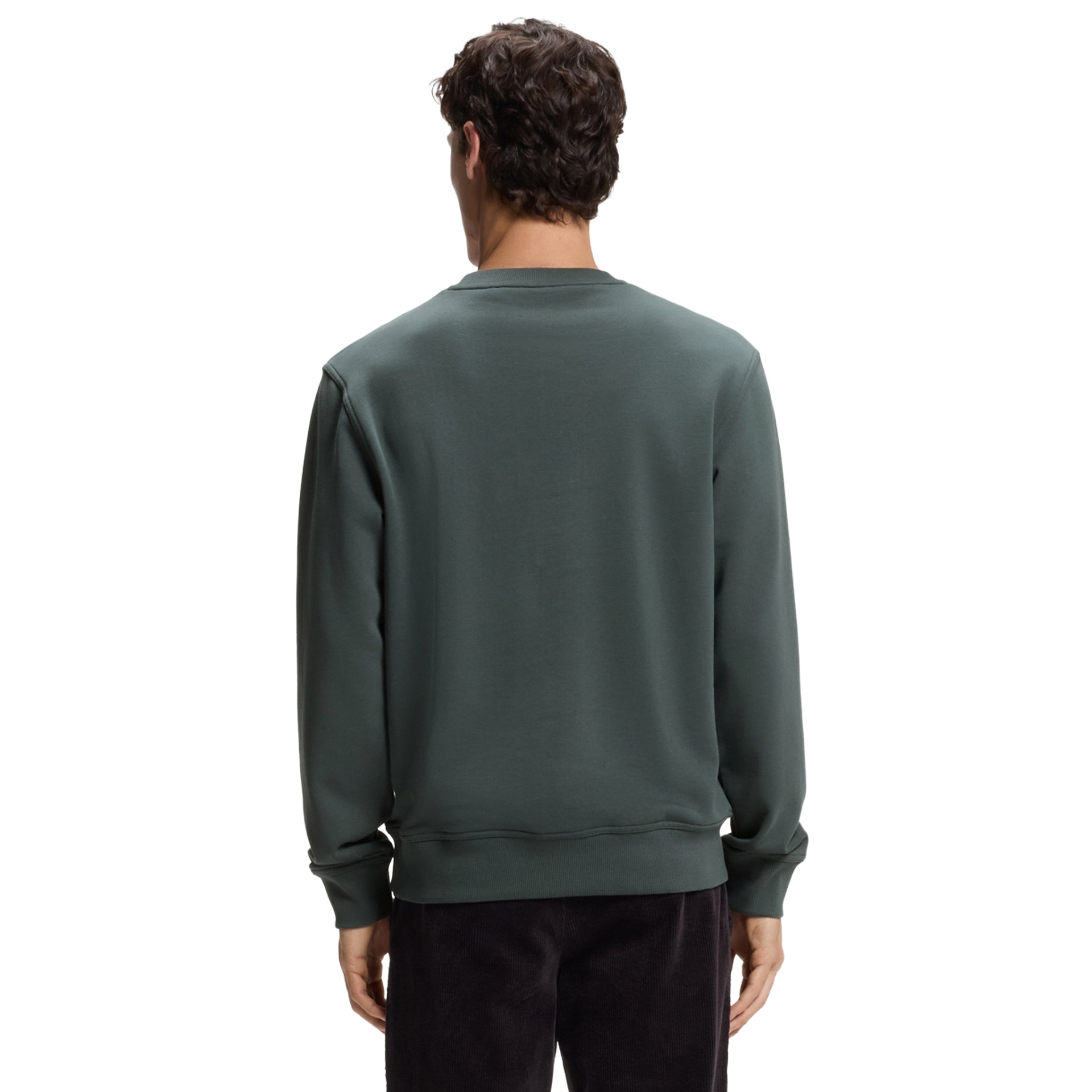 BOSS Sweat Wesmallcrew Open Green