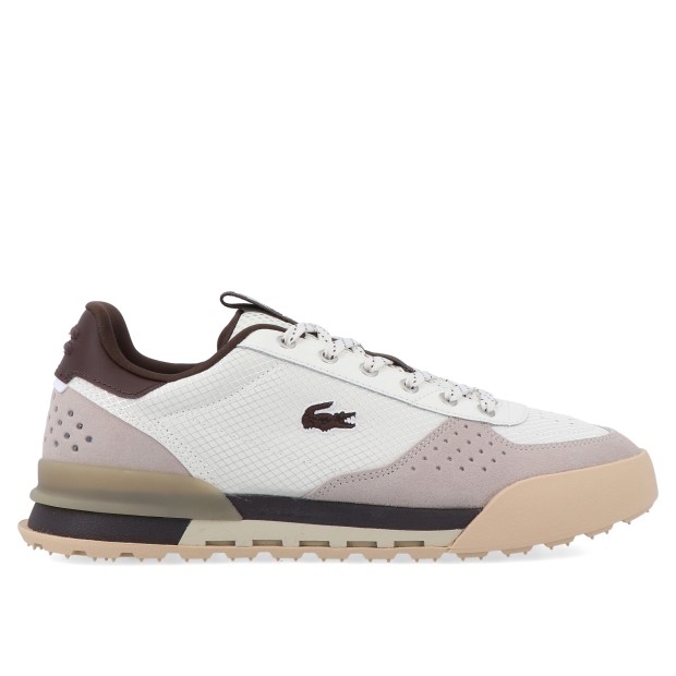 Lacoste Slam Break Off White/dark Brown