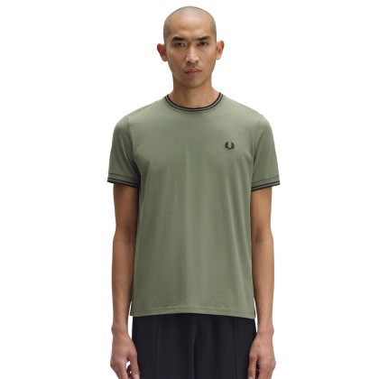 Fred Perry T-shirt M1588v-z50 Lrlwrthgreen/blk