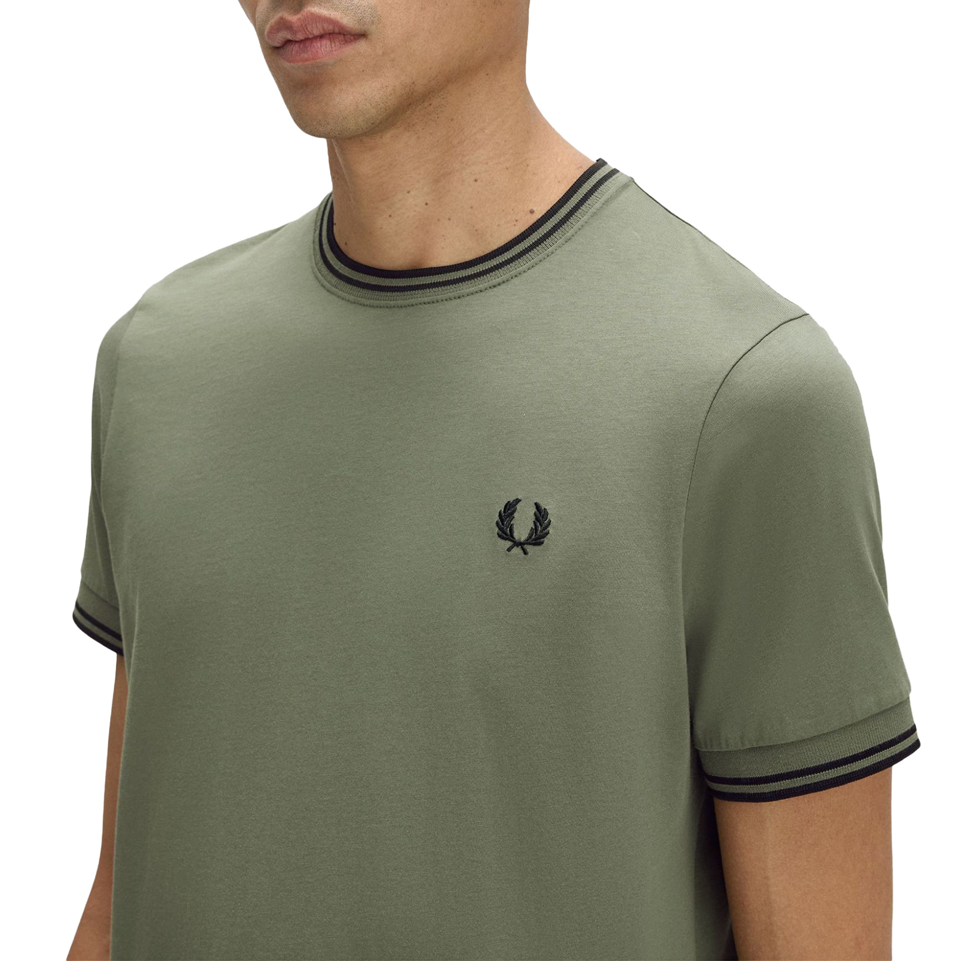 Fred Perry T-shirt M1588v-z50 Lrlwrthgreen/blk