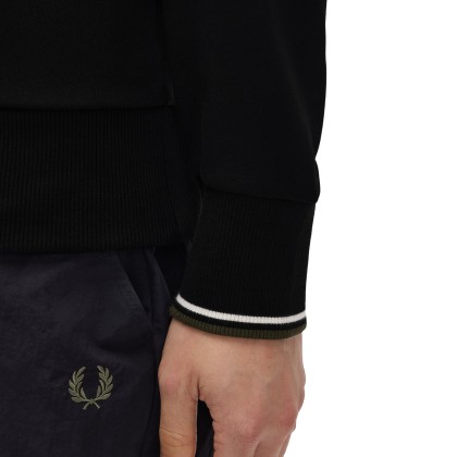Fred Perry Sweat M3574-w54 Blk/ecr/lrlwgren Fred Perry Sweat M3574-w54 Blk/ecr/lrlwgren