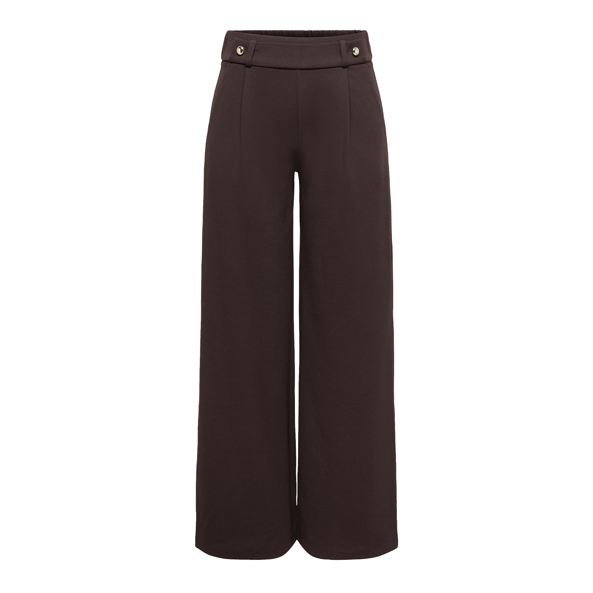 JDY Calça Geggo Life New Chocolate Torte Gold Buttons
