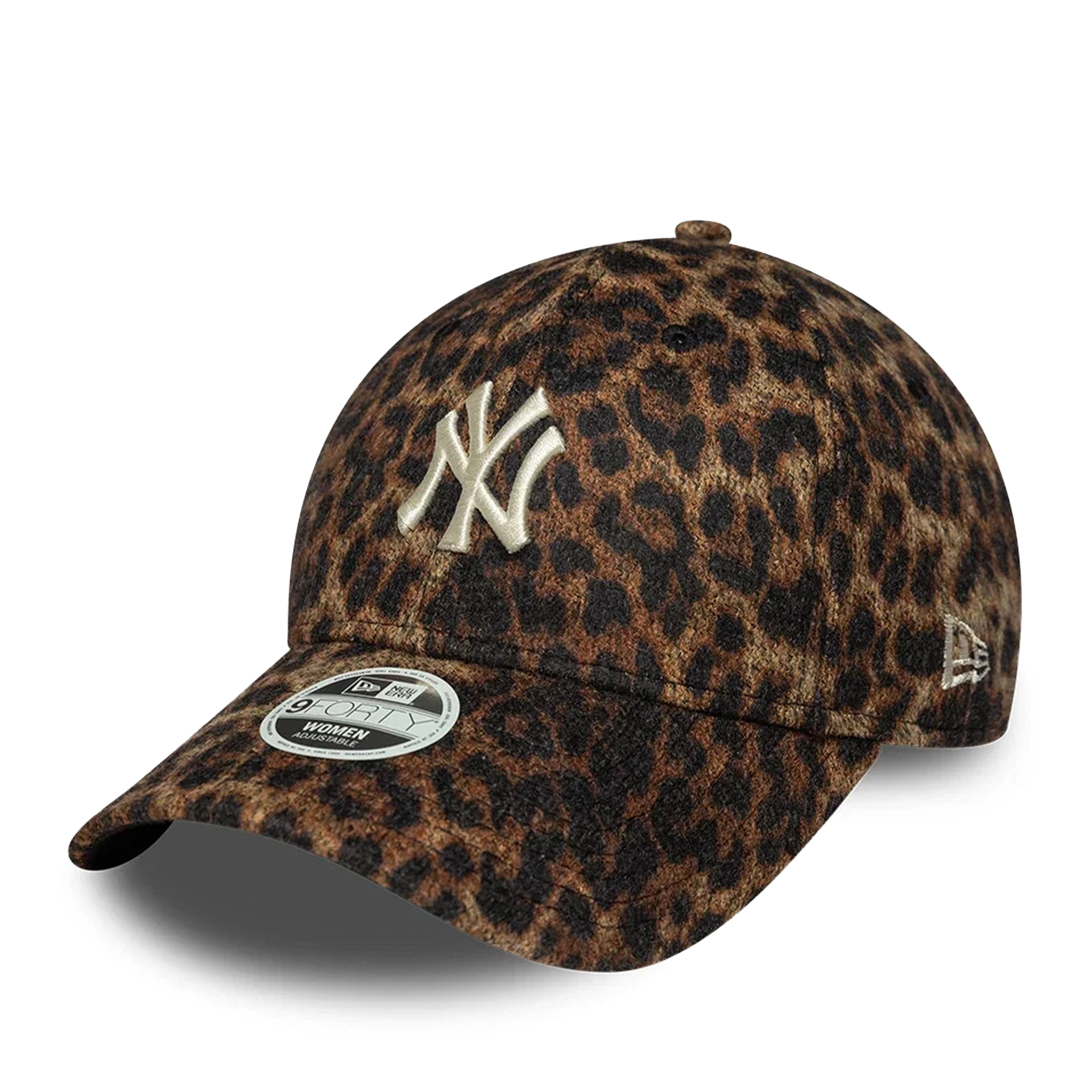 New Era Wmns Cosy Leopard 9forty New York Yankees Dark Auburn/black