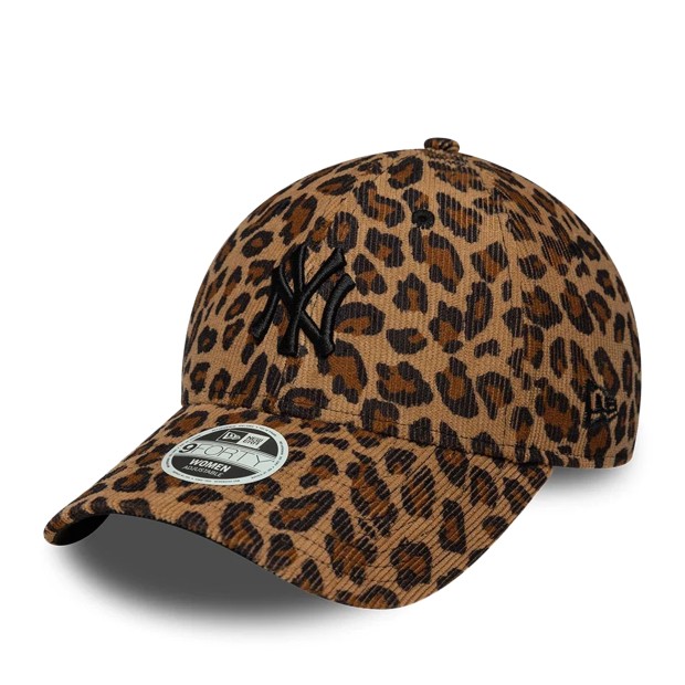 New Era Wmns Leopard Cord 9forty New York Yankees Stone/black