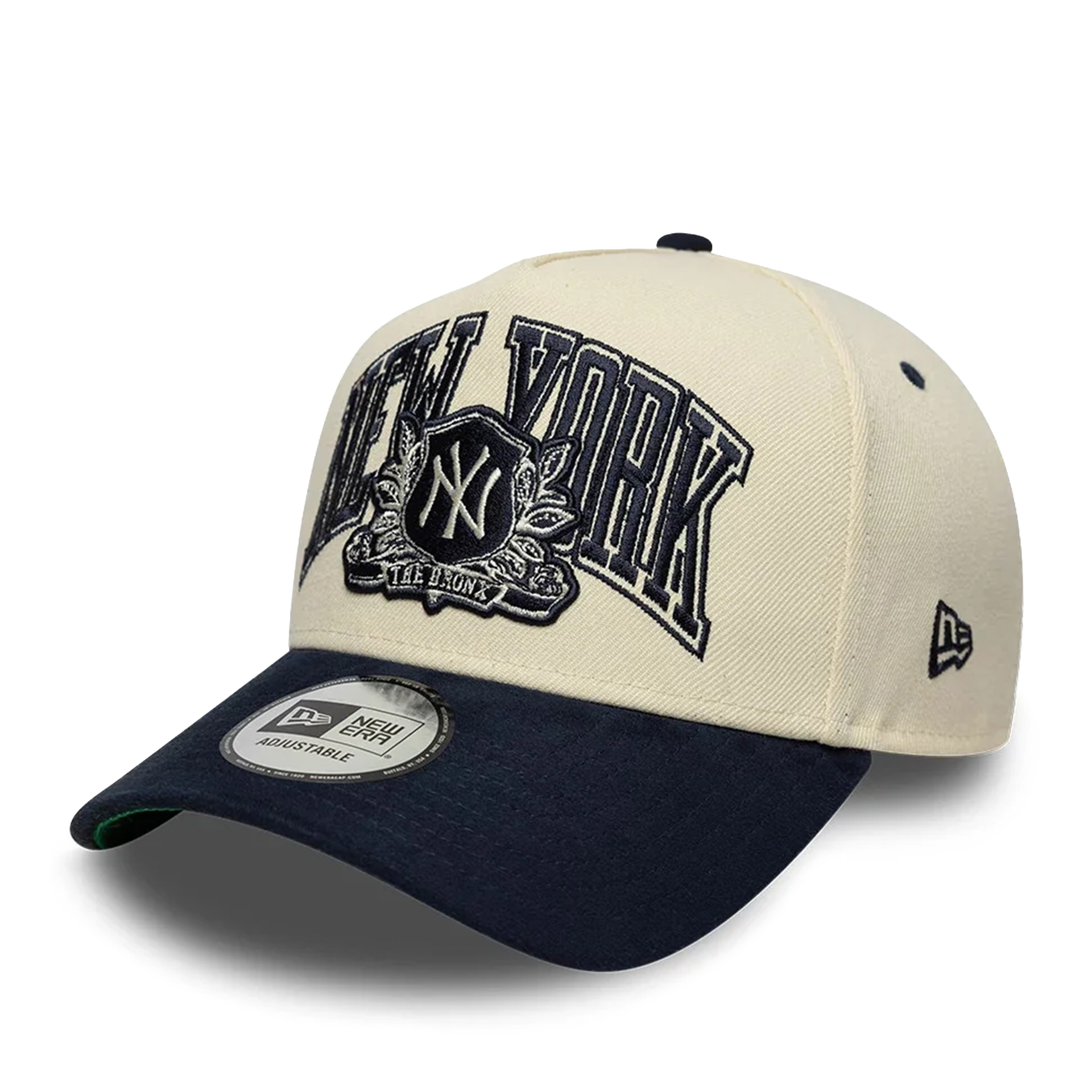 New Era Wordmark Suede Eframe New York Yankees Light Cream/navy