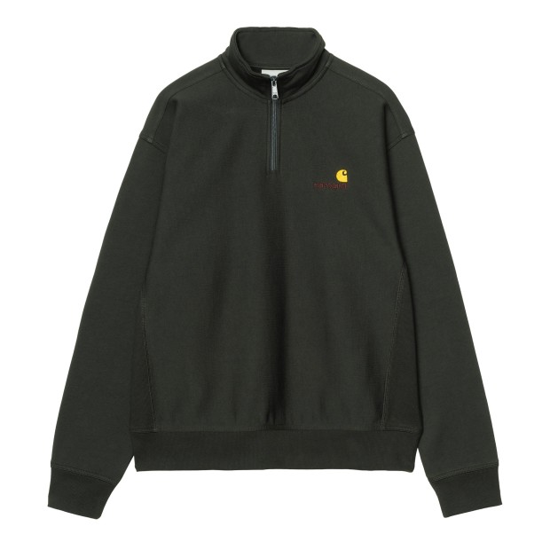 Carhartt Wip Sweat Half Zip American Script Raven