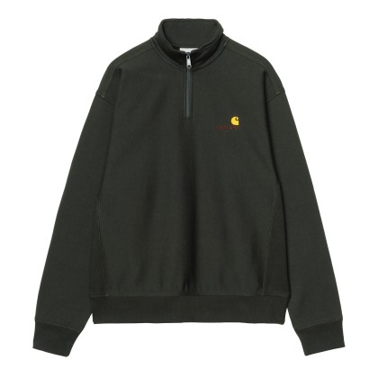 Carhartt Wip Sweat Half Zip American Script Raven Carhartt Wip Sweat Half Zip American Script Raven