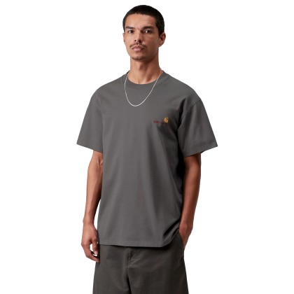 Carhartt Wip T-shirt American Script Graphite