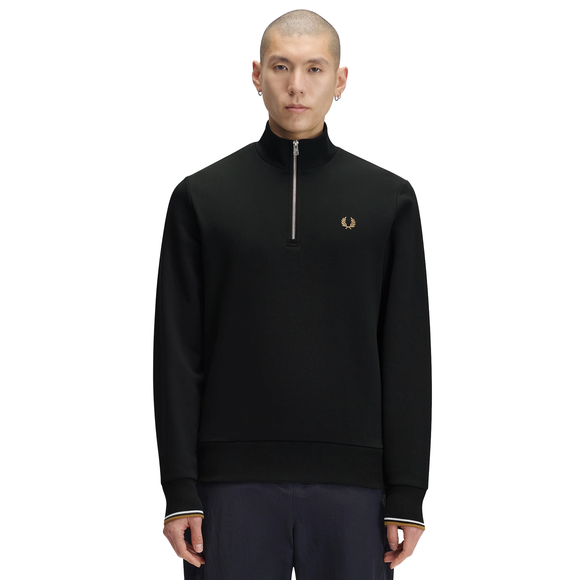 Fred Perry Sweat M3574-78c Ntgrn/dskbl/dkca