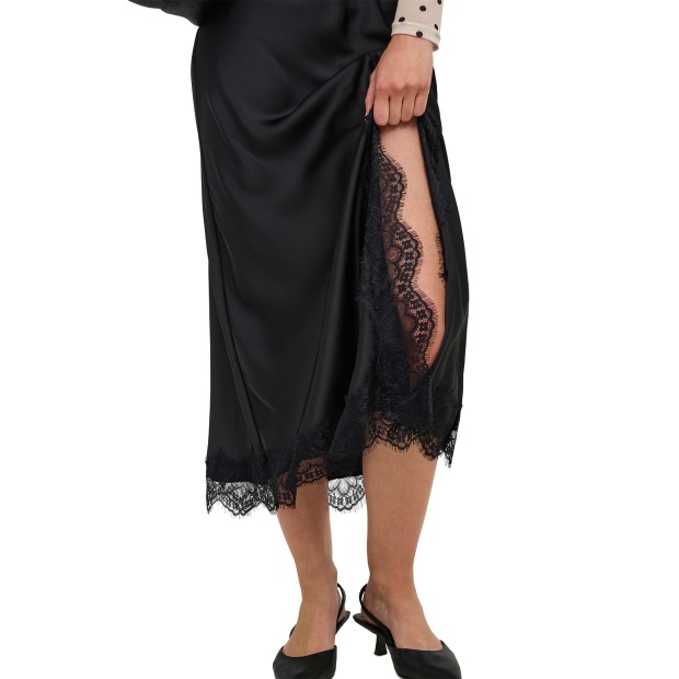 Only Saia Menus Long Lace Black
