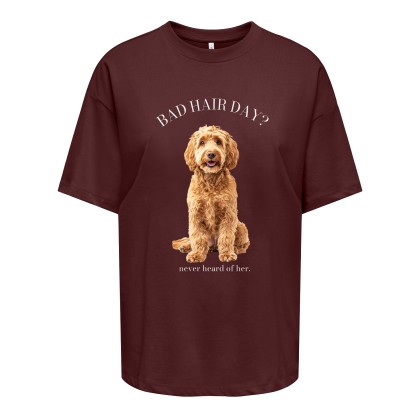 Only T-shirt Vivvi Lovely Decadent Chocolate Bad Hair