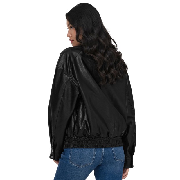 Only Casaco Julia Faux Leather Black