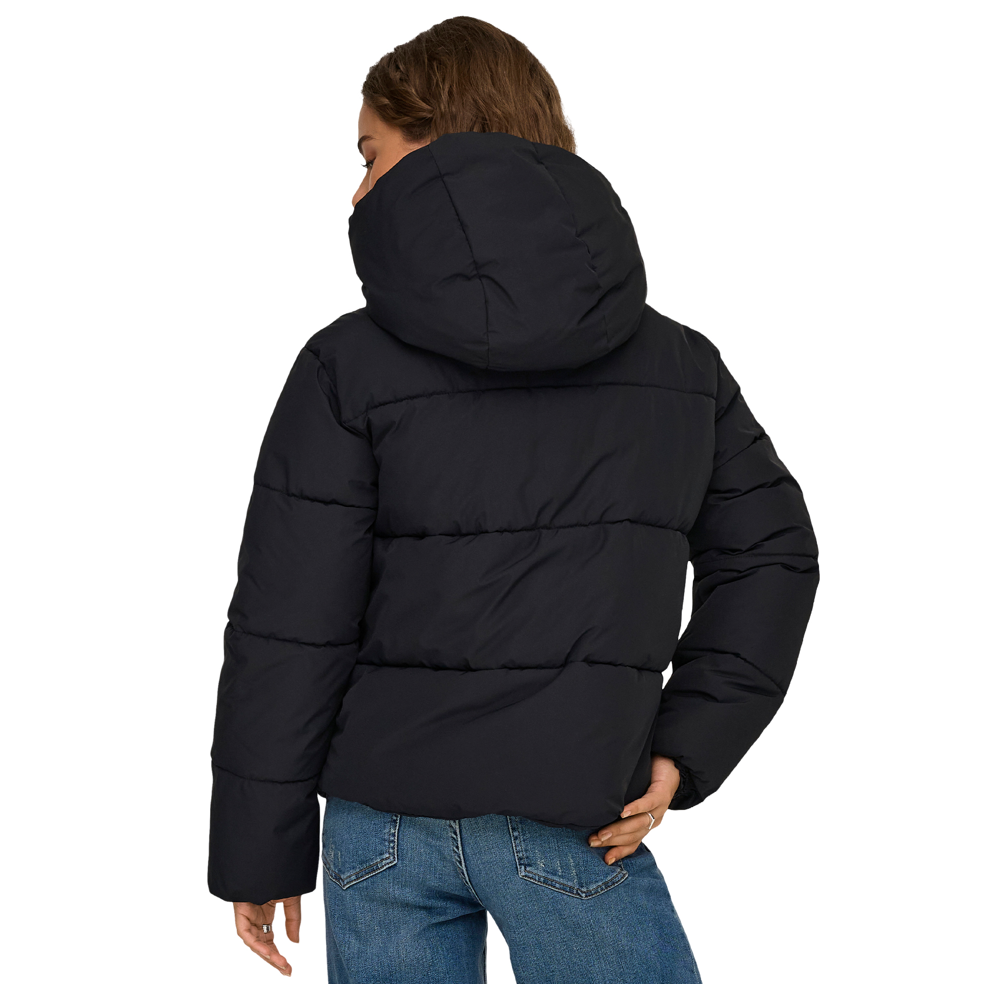 Only Casaco Juta Short Puffer Black
