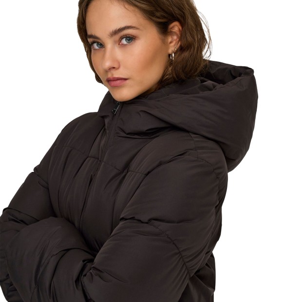 Only Casaco Juta Short Puffer Chocolate Torte
