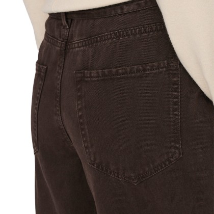 Only Calça Gianna Straight Color Dark Brown Denim Only Calça Gianna Straight Color Dark Brown Denim