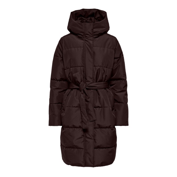 Only Casaco Eline Puffer Belt Chocolate Torte