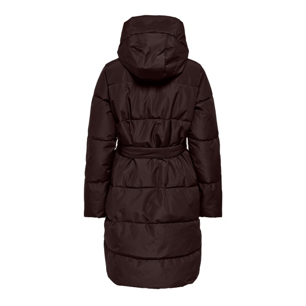 Only Casaco Eline Puffer Belt Chocolate Torte