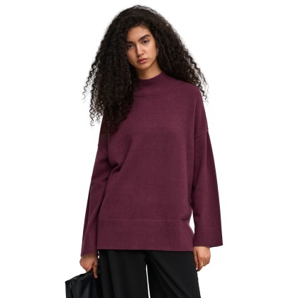 Only Camisola Mary High Neck Slit Knt Fig Only Camisola Mary High Neck Slit Knt Fig