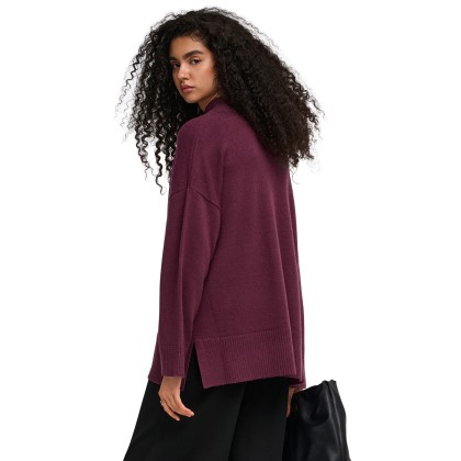 Only Camisola Mary High Neck Slit Knt Fig Only Camisola Mary High Neck Slit Knt Fig