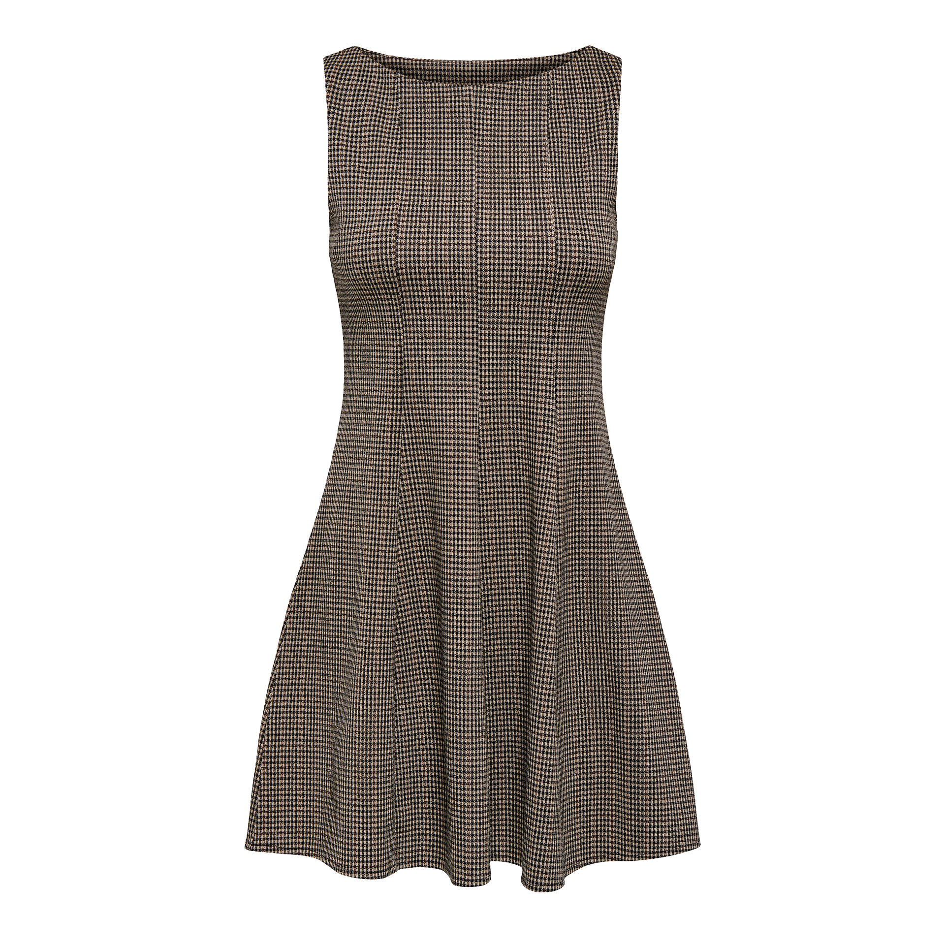 Only Vestido Azura Waist White Pepper Black Fia