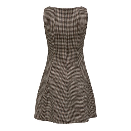 Only Vestido Azura Waist White Pepper Black Fia