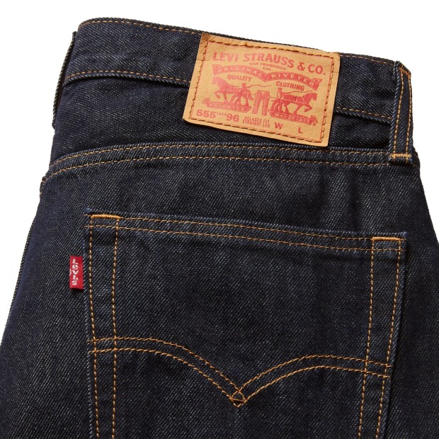 Levis Calça 555 Relaxed Straight Good As New Rinse
