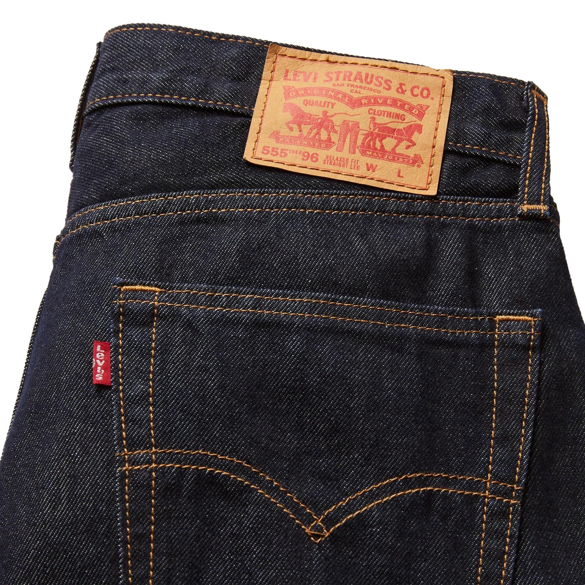 Levis Calça 555 Relaxed Straight Good As New Rinse